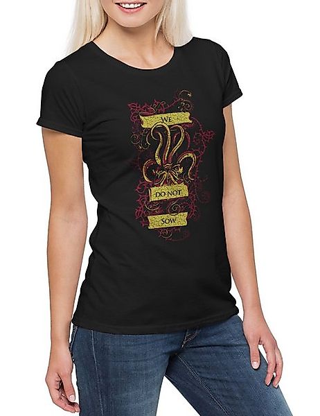 Urban Backwoods Print-Shirt We Do Not Sow Damen T-Shirt Game Of Stark Symbo günstig online kaufen