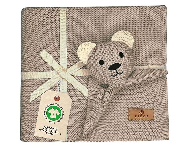 Babydecke DIKOS® Babydecke SCHMUSE-Bär Baby Geschenk Mädchen Junge Geschenk günstig online kaufen