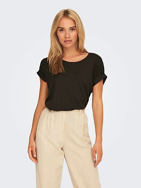 ONLY T-Shirt "ONLMOSTER S/S O-NECK TOP NOOS JRS", mit Aufschlag am Arm günstig online kaufen