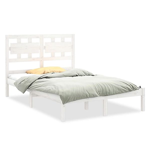 vidaXL Massivholzbett Weiß 120x200 cm1090960 günstig online kaufen