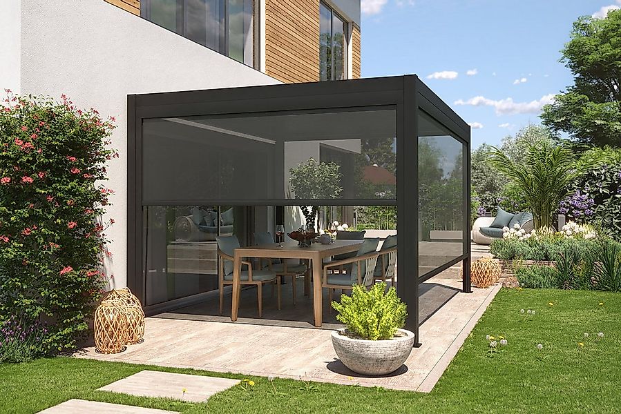 empasa Pergola, Vorhang / Sonnenschutzrollo für Pergola "ZEUS" manuell günstig online kaufen