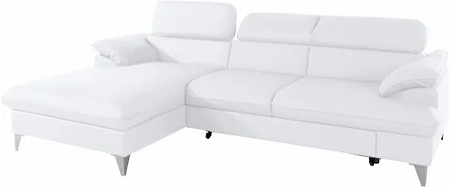 COTTA Ecksofa »Caluso L-Form« mit Kopfteilverstellung, wahlweise mit Bettfu günstig online kaufen