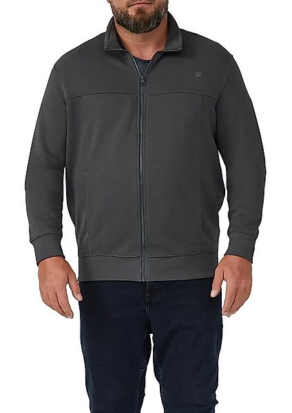 s.Oliver Men Big Sizes Sweatjacke mit Reißverschluss und Stehkragen günstig online kaufen