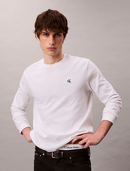 Calvin Klein Jeans Langarmshirt "LS EASY MONOGRAM TEE", Mit Rundhalsausschn günstig online kaufen