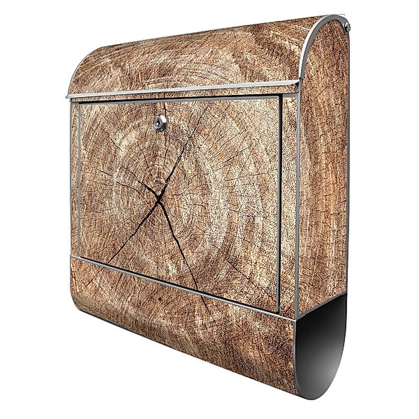 Banjado Design Briefkasten Silber Pulverbeschichtet 39x47x14cm 2 Schlüssel günstig online kaufen