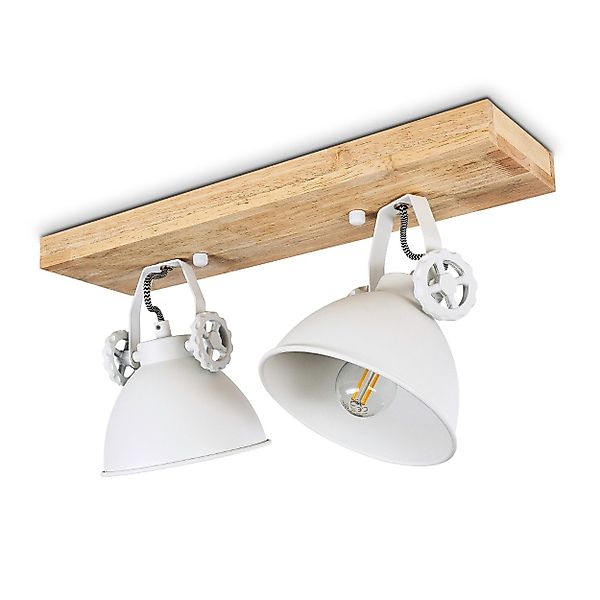 hofstein Deckenleuchte »Mot« Deckenlampe aus Metall/Holz günstig online kaufen