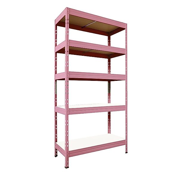 Ar Shelving Schwerlast-Steckregal Rivet M 180 cm x 90 cm x 40 cm 5B Rosa FS günstig online kaufen