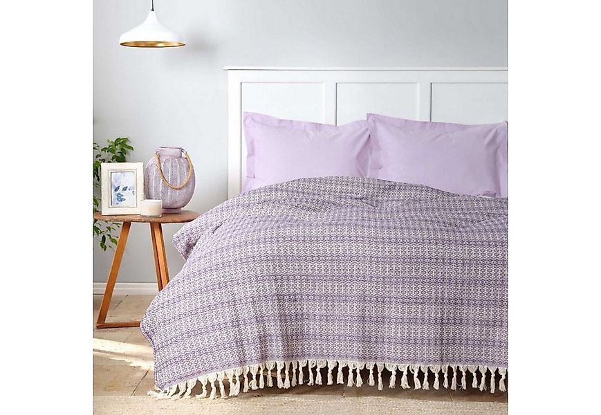 Karaca Home Bettwäsche Karaca Home Destina Lila Double Piqué, 200 cm x 230 günstig online kaufen