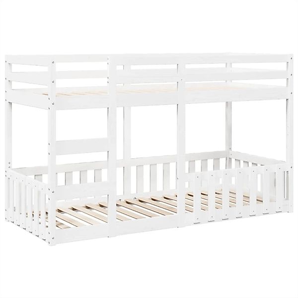 vidaXL Etagenbett Weiß 80x200 cm Massivholz Kiefer 3308587 günstig online kaufen