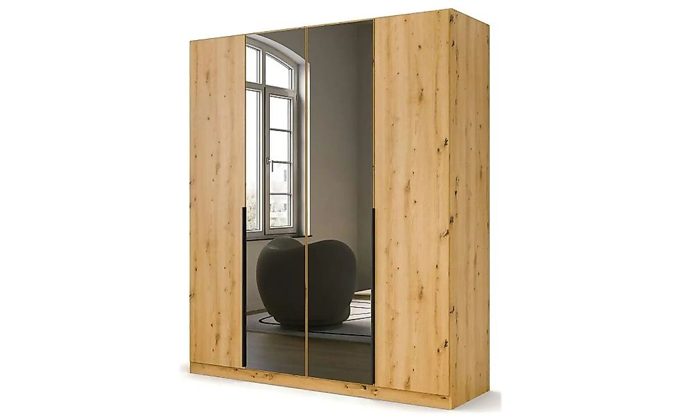 Drehtürenschrank  Skyla ¦ holzfarben ¦ Maße (cm): B: 181 H: 210 Schränke > günstig online kaufen
