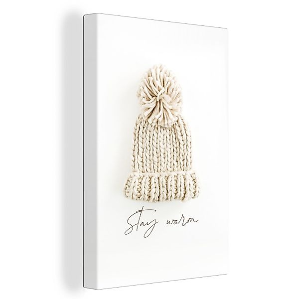OneMillionCanvasses® Leinwandbild Winter - Mütze - günstig online kaufen