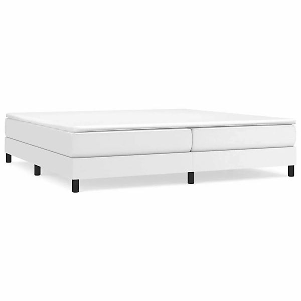 vidaXL Boxspringbett mit Matratze Weiß 200x200 cm Kunstleder1380232 günstig online kaufen