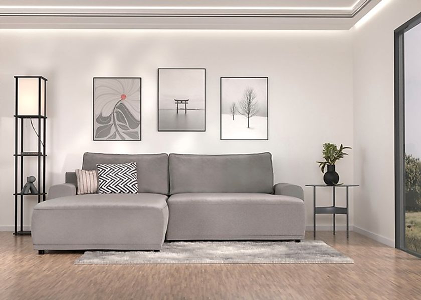 TRENDMANUFAKTUR Ecksofa »Fordon, Schlafsofa mit Bettkasten, Couch in L-Form günstig online kaufen