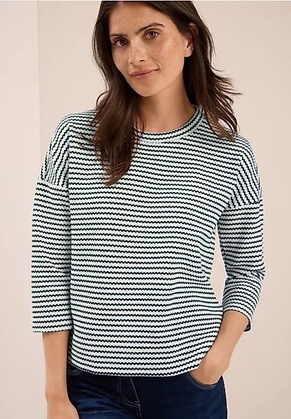 Gestreiftes Strukturshirt günstig online kaufen