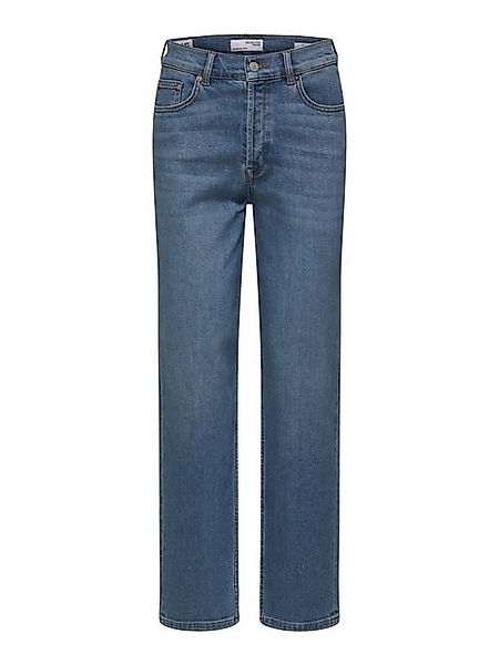 SELECTED Straight Fit Jeans Damen Blau günstig online kaufen