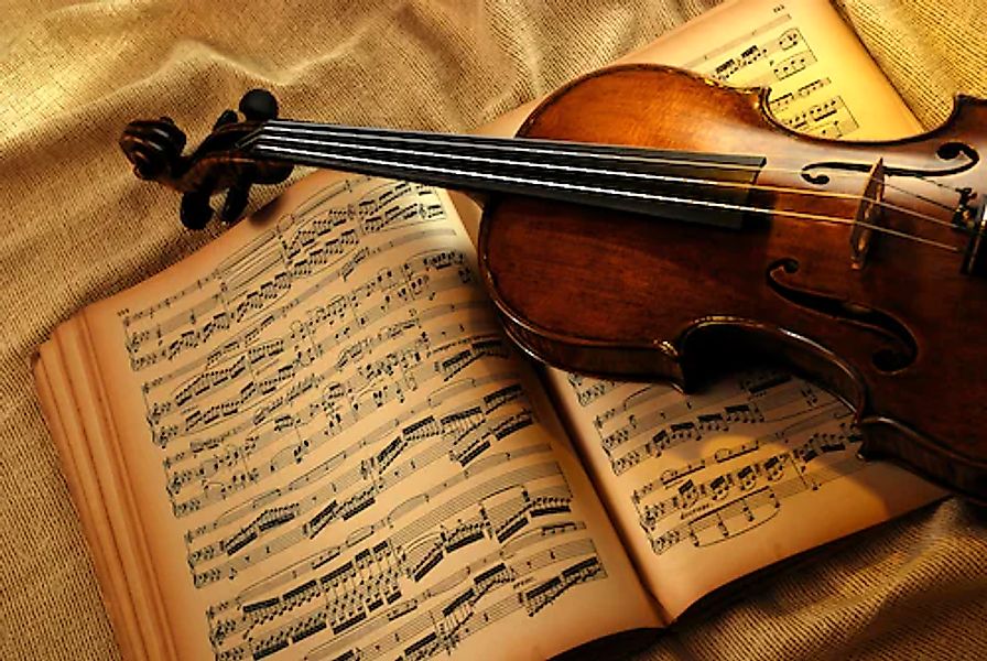 Papermoon Fototapete »VIOLINE-MUSIK KUNST RETRO VINTAGE GEIGE INSTRUMENT ST günstig online kaufen