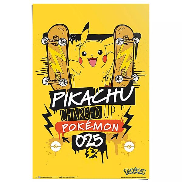 Reinders Poster "Pokemon - pikachu charged up 025" günstig online kaufen