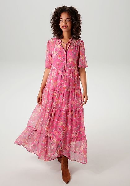 Aniston CASUAL Sommerkleid, mit fantasievollem Blumen- und Paisley-Druck günstig online kaufen