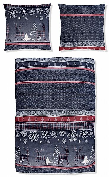 my home Bettwäsche »Chrissy in Gr. 135x200 oder 155x220 cm, ideal für Weihn günstig online kaufen