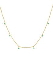 Hey Happiness Silberkette Kristall Anhänger, 18K günstig online kaufen