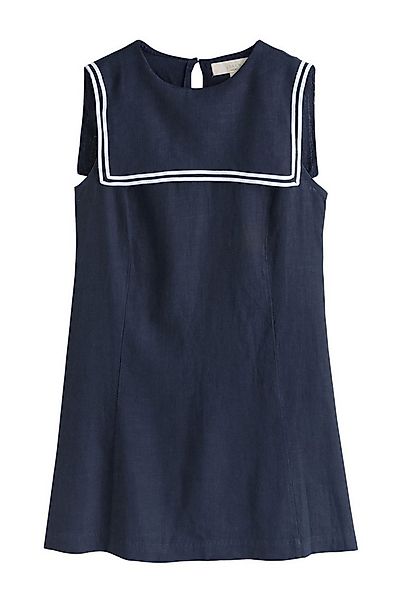 Next Minikleid Minikleid mit Leinenanteil und Matrosenkragen (1-tlg) günstig online kaufen