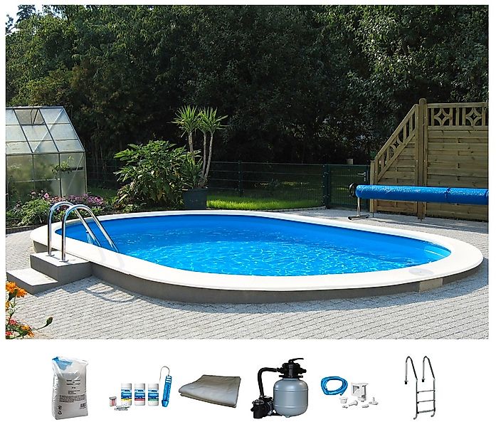 my POOL BWT Ovalpool "PREMIUM mit blauer Innenfolie" Höhe 120 cm, in versch günstig online kaufen