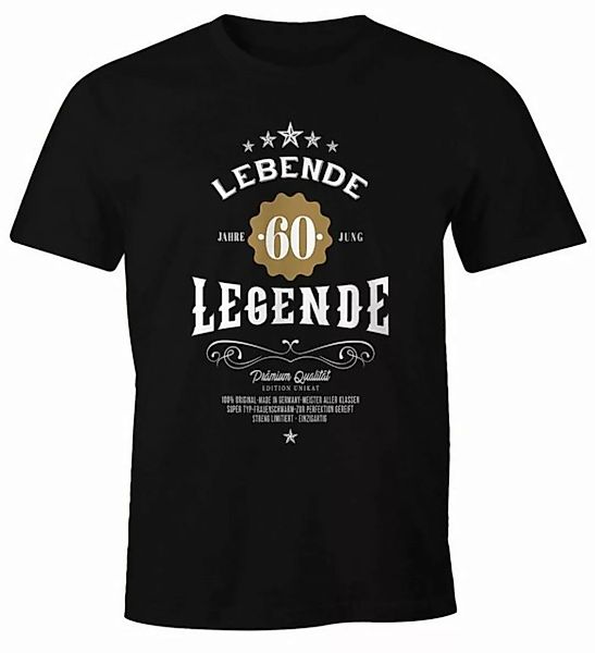 MoonWorks Print-Shirt Herren T-Shirt Geburtstag Geschenk Lebende Legende 30 günstig online kaufen