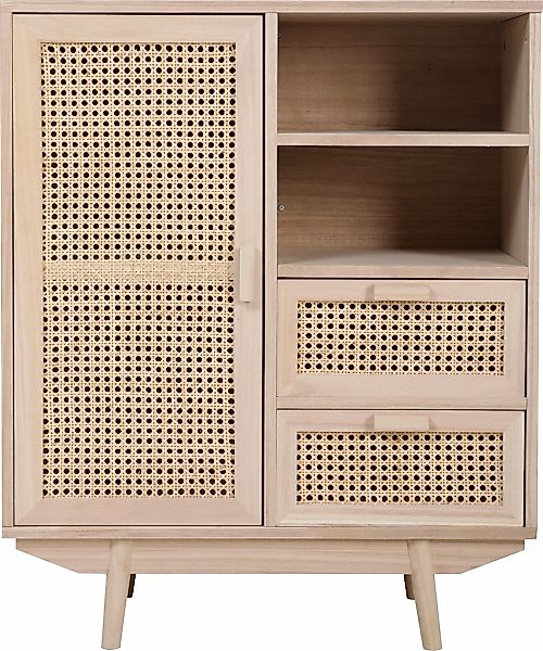SalesFever Sideboard "Vejle Moderne Kommode mit Stil" Kommode mit Rattan- u günstig online kaufen