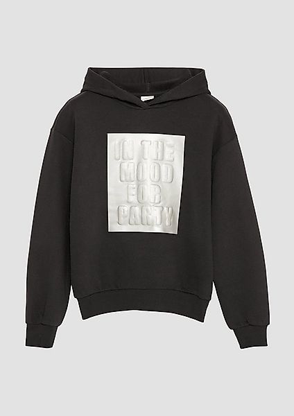 s.Oliver Sweatshirt Sweatshirt Wärmender Hoodie mit Metallic-Print günstig online kaufen