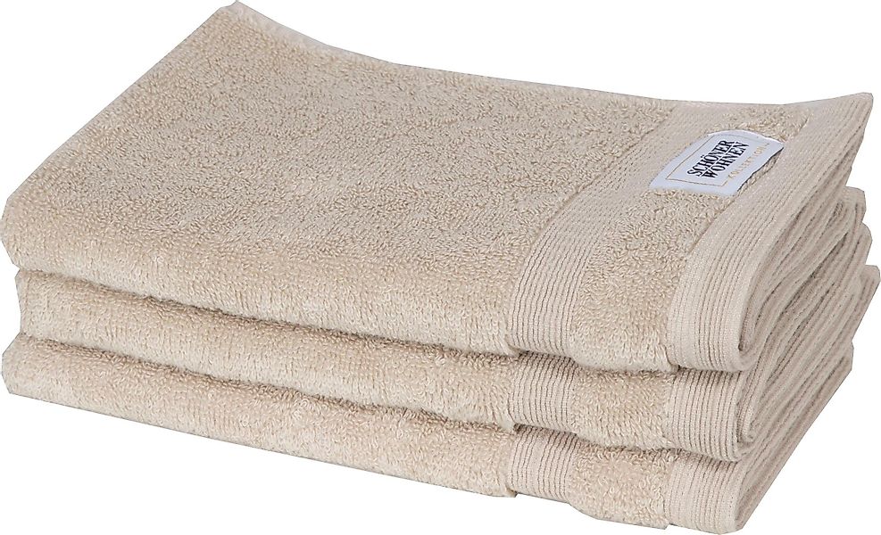 SCHÖNER WOHNEN-Kollektion Gästehandtuch Cuddly, Frotteevelours (3-St), günstig online kaufen