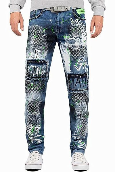 Cipo & Baxx Regular-fit-Jeans Hose BA-CD591 (1-tlg) besonderes Design mit N günstig online kaufen