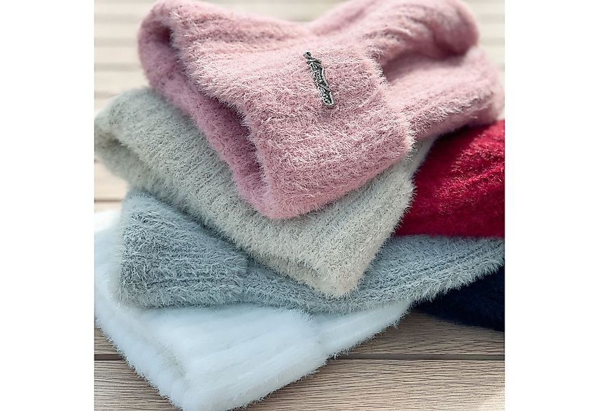 Neverless Strickmütze Damen Mütze Herbst Strick-Beanie ungefüttert mit Umsc günstig online kaufen