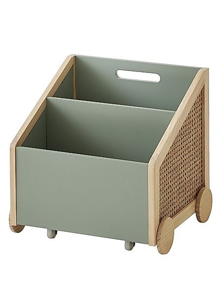 vertbaudet Bücherregal Kinder Bücherregal mit Rollen, Rattan POESIE günstig online kaufen