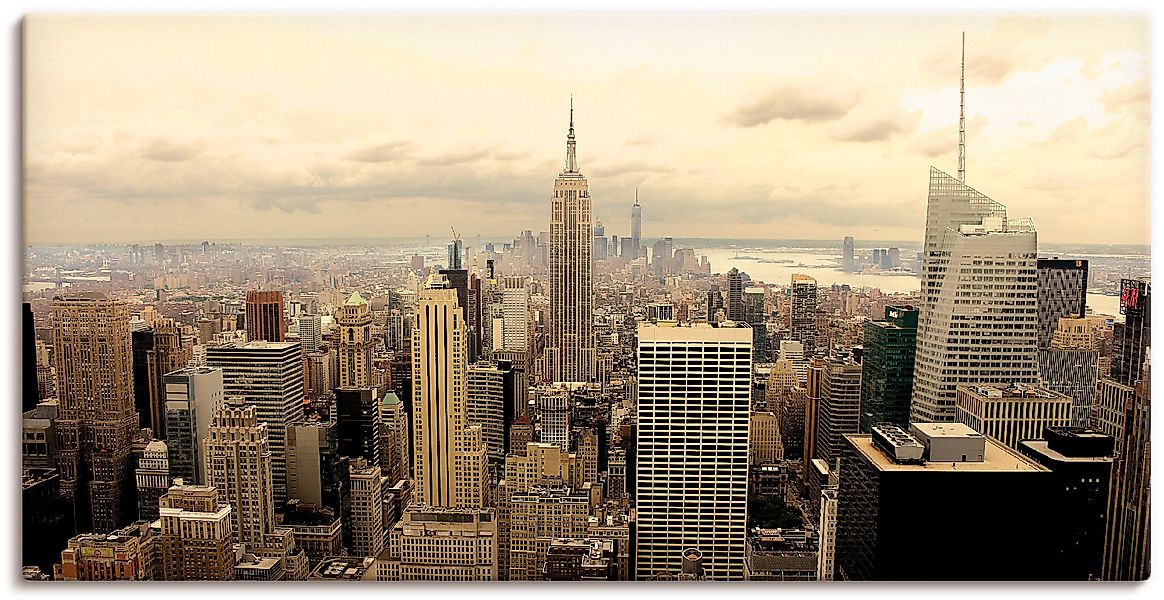 Artland Wandbild »Skyline Manhattan - New York« Amerika 1 Stk. tlg. als Alu günstig online kaufen