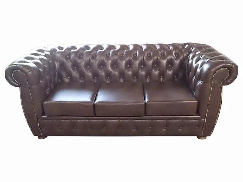 JVmoebel Chesterfield-Sofa Modernes großes 3-Sitzer Sofa in Chesterfield br günstig online kaufen