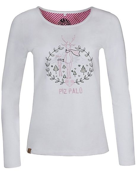 Piz Palü T-Shirt Piz Palü Damen Langarmshirt 'Gerach' mit Hirsch S günstig online kaufen
