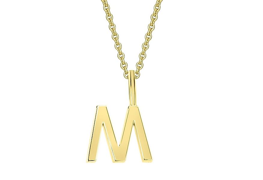 ONE ELEMENT Kettenanhänger Buchstabe M Buchstaben Anhänger aus 333 Gelbgold günstig online kaufen