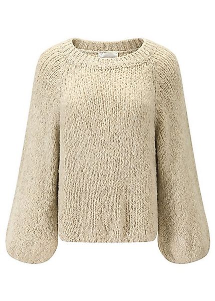 SASSYCLASSY Strickpullover Oversize Strickpullover Damen mit weitem Rundhal günstig online kaufen