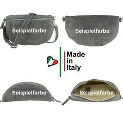 MIRROSI Bauchtasche Damen, Veloursleder, Made in günstig online kaufen