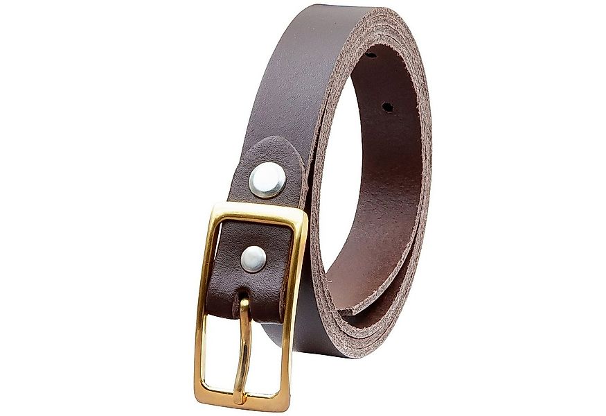 COLOGNEBELT Ledergürtel OM12-SL-Dunkelbraun MADE IN GERMANY, Dunkelbraun Kü günstig online kaufen