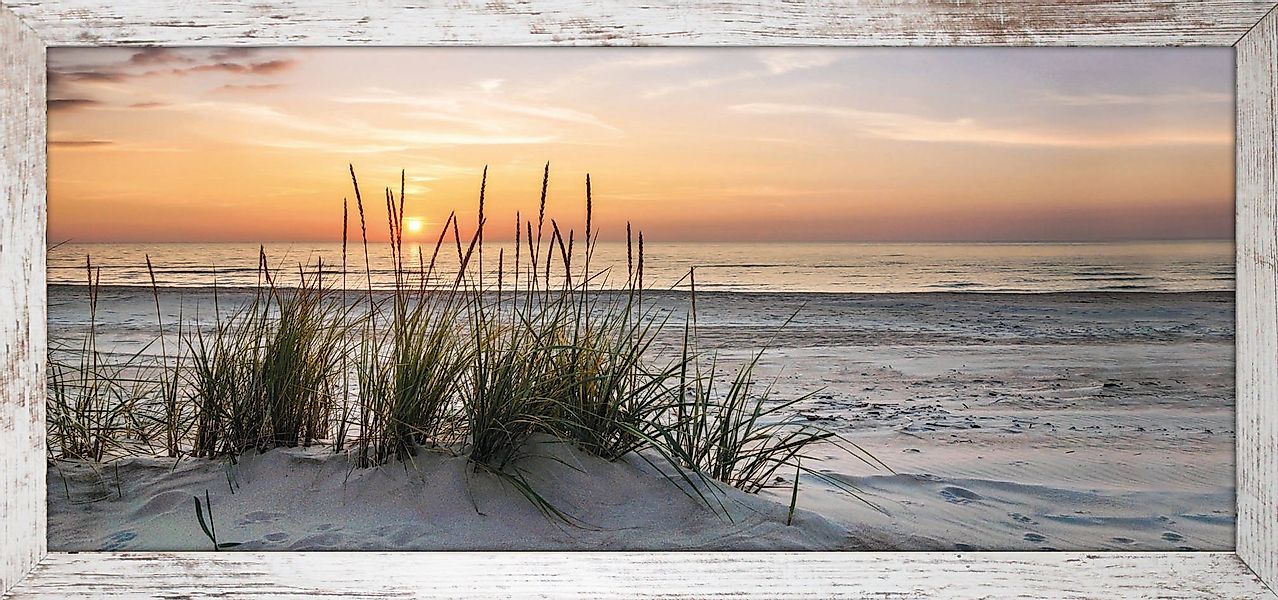 Bönninghoff Bild mit Rahmen Strand, Sonnenuntergang, günstig online kaufen