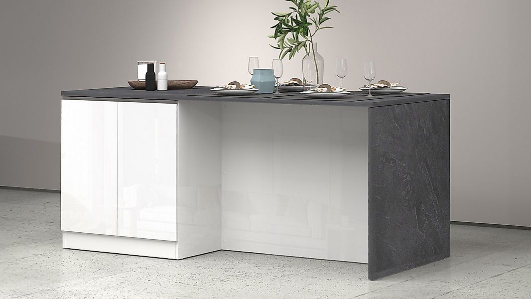 KOCHSTATION Kücheninsel Sole,Kochinsel,Küchenarbeitsblock,Inselküche,Arbeit günstig online kaufen