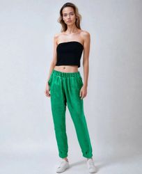 fashionshowcase Stoffhose Damen Musselin Stoffhose 100% günstig online kaufen