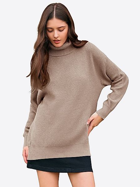 Imily Bela Sweater Damen Lässiger Oversize Rollkragenpullover (Packung, 1-t günstig online kaufen
