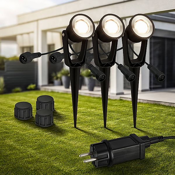 Briloner Leuchten LED Gartenstrahler "LILLIS", 3er Set günstig online kaufen
