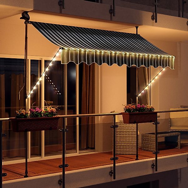 Swing&Harmonie Klemmmarkise LED - Balkonmarkise mit günstig online kaufen