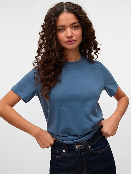 Vero Moda Kurzarmshirt "VMPAULINA SS T-SHIRT GA JRS NOOS" Baumwolle, regula günstig online kaufen