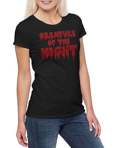 Urban Backwoods Print-Shirt Creature of the Night Damen T-Shirt Band Punk D günstig online kaufen