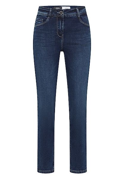 CECIL Bequeme Jeans Cecil / Da.Jeans / Style NOS Vicky Mid Blue günstig online kaufen
