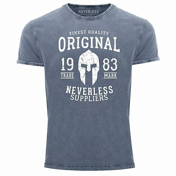 Neverless Print-Shirt Cooles Angesagtes Herren T-Shirt Vintage Shirt Origin günstig online kaufen